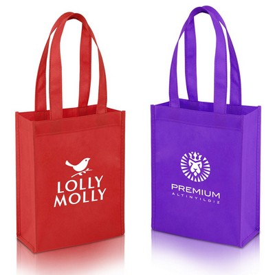 Non Woven Mini Gift Tote Bag ( 8" X 4" X 10" )